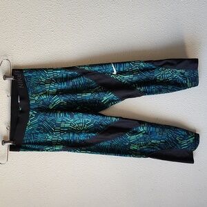 Nike Pro Hypercool Tidal Training Leggings Geo Abstract Design Size M